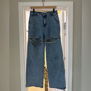 Rhinestone Jeans size medium